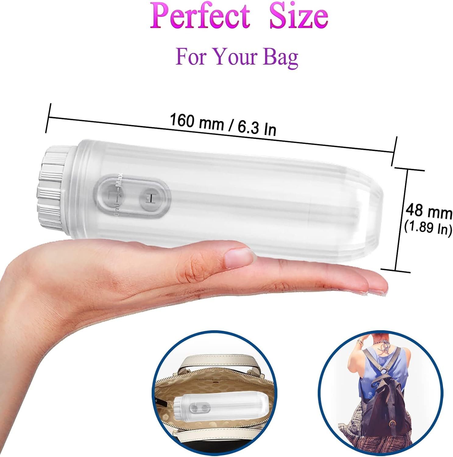 QD-Gotrays Portable Bidet Mini Foldable Handheld Electric Sprayer