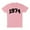Pink, variant on 1974 College Style Shirt Unisex Large White