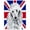 White, variant on Carolines Treasures  White Standard Poodle With English Union Jack British Flag Mouse Pad- Hot Pad Or Trivet