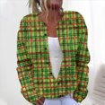 thumbnail image 1 of LOVZFMLL Cardigan pour Femmes Décontracté Imprimé de Noël Cardigan Tricoté Veste à Boutons, 1 of 5