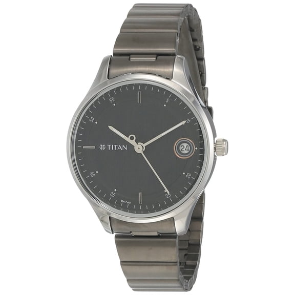 Titan Analog Black Dial Womens Metal Watch - 2649Km01/Np2649Km01/Nq2649Km01