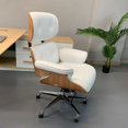 thumbnail image 1 of Office Chair Relaxing Leather High-Quality Designer Simple Modern Luxury Furniture Chair Comfortable Rotating Boss Chair My Lux Decor Round, 1 of 12