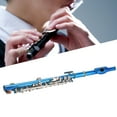 thumbnail image 4 of CHICIRIS Piccolos,Key Instrument,Piccolo Flute Cupronickel Blue +E Key French 6 Holes Piccolos Key Instrument for Beginner, 4 of 8