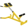 thumbnail image 2 of Soozier Roman Chair Multi-Functional Hyperextension Weight Bench, Yellow, 2 of 9