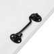 thumbnail image 2 of Pestillo de puerta de ojo de gancho de cabina de acero inoxidable de 2 piezas con tornillos de 3 pulgadas para puertas de garaje de cobertizo-negro, 2 of 5