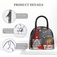 thumbnail image 4 of Haiem Traditional Scandinavian Dwarf Printed Lunch Bag Women, Lunch Box Lunch Bag for Women, Small Leakproof Cute Lunch Tote Large Capacity Reusable Insulated Cooler Lunch Container, 4 of 6
