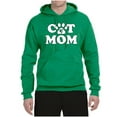 thumbnail image 2 of Wild Bobby, Best Paw Cat Mom, Pop Culture, Unisex Graphic Hoodie Sweatshirt, Kelly, X-Large, 2 of 3