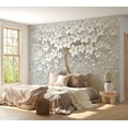 thumbnail image 5 of Abstract Wallpaper Wall Mural - Magic Magnolia, 5 of 6