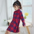 thumbnail image 3 of Odeerbi Girls Dress Baby Girls Clothes Versatile Long Sleeved Plaid Skirt Children's Waist Shirt 2025 Casual Dress Black, 3 of 8