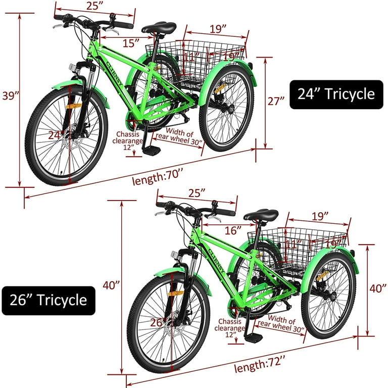 Cliensy tricycle hotsell