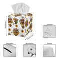 thumbnail image 5 of ZUXONGSY Highland Cow Square Tissue Box Cover Sunflower 2 Pieces PU Leather Tissue Box Decorative Square Tissue Box Cover Cube Reusable Tissue Box Holder for Car Home Bathroom, 5 of 7