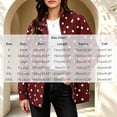 thumbnail image 3 of SBYOJLPB Women's Polka Dot Coat Stand Collar Zip Up Jacket with Pockets, 3 of 9