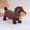 A001- Brown, variant on Interactive Puppy Toys, Dachshund Decor, 12 in Brown Plush, Electronic for Student, Plush Interactive Toys Figures, Wagging Tail, Walking Barking Motion, 1 Pc