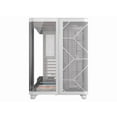 thumbnail image 2 of Corsair AIR 5400 RS-R ARGB Triple Chamber Mid-Tower PC Case-White with 3x RS-R 120mm reverse PWM ARGB fans Pre-installed, BTF Back Plug Motherboard Design, 2 of 12