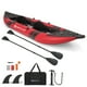 thumbnail image 5 of Costway Kayak inflable portátil para 2 personas con flotador de agua y remos de aluminio, asiento acolchado de EVA, color rojo, 5 of 5