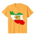 thumbnail image 6 of GEWSEY Women's Iran Lion Sword Sun Crew Neck Short Sleeve Patriotic T-Shirt (Gold, M), 6 of 6
