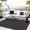 Black Gray, variant on Nanan 8x10 Outdoor Rug, Reversible Waterproof Plastic Straw Patio Rug, Classic Vintage Style RV Camping Mat for Deck, Yard, Garden, Balcony, Poolside, Picnic, Black Grey