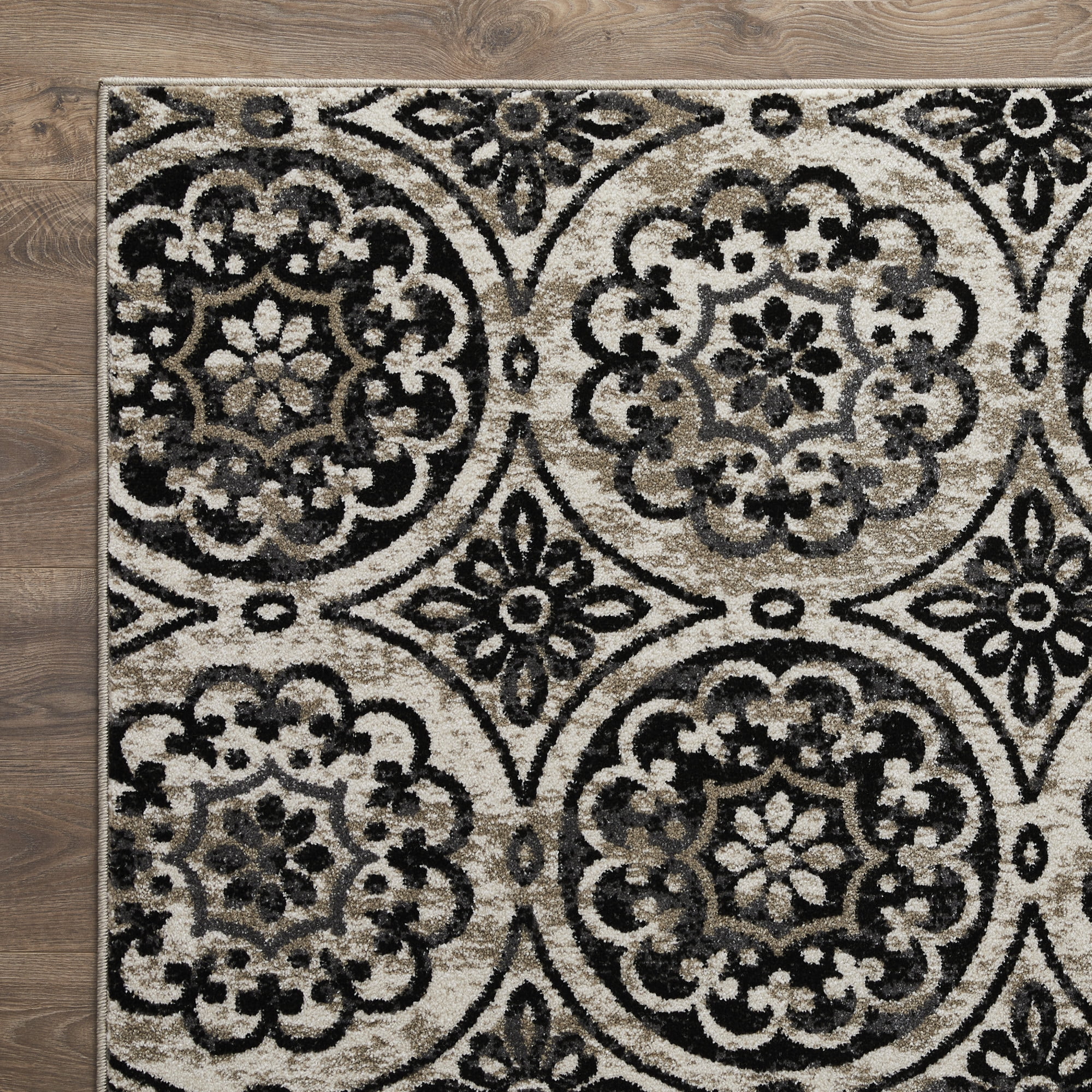 Loomaknoti Ohanzah Owena 6' x 9' Gray Medallion Indoor Area Rug