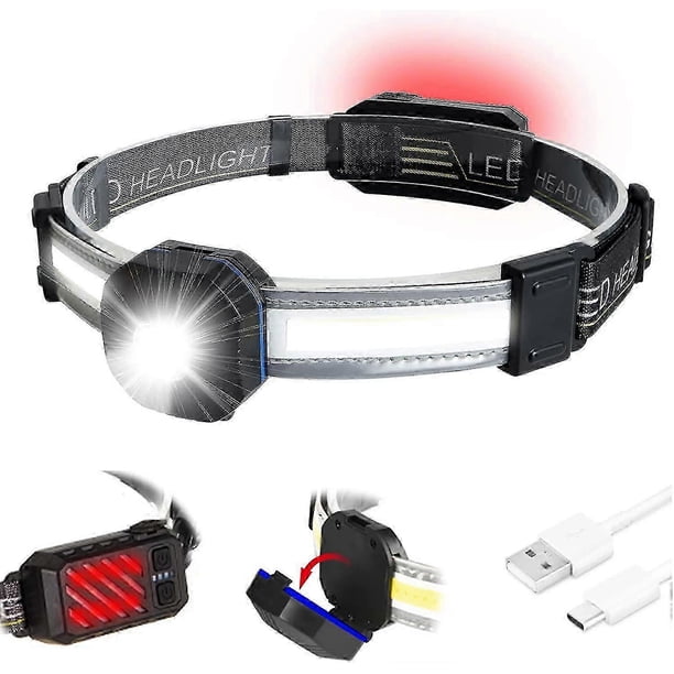 Headlamp Headlamp Taillight 10 Modes Lightweight Rechargeable 500 Lumen 90 Adjustable Headlamp Gobeam Waterproof Headlamp For Camping Hiking Building