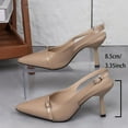 thumbnail image 5 of Sandals for Women Kitten Heel Pointy Toe Casual Dressy High Heels Summer Casual Leisure Dressy Daily Shoes Outerwear, 5 of 9