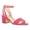 Hot Pink, variant on YDN Women Open Toe Thin Strap Buckled Sandals Ankle Strap Mid Block Chunky Heels Comfortable Dressy Date Work Shoes Size 7 Brown