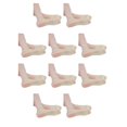 thumbnail image 1 of Sonducket 2 piezas de calcetines de poliéster de tacón alto para mujer, calcetín de poliéster antideslizante, calcetín fino de media palma, Color de piel 10Conjunto, 1 of 6