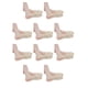 thumbnail image 1 of Calcetines de poliéster de tacón alto Qarigey 10 piezas Color piel, 1 of 6