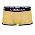 thumbnail image 2 of Calzoncillos de Malla para Hombre Bragas de La Ropa Interior Transpirable Amarillo L Sunnimix Ropa interior de los informes para hombre, 2 of 8