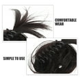 thumbnail image 5 of Raindrops 2Pack Claw Clip Extensions For Women Bun Hair Piece High Temperature Fiber Black Volume Boost Weddings, 5 of 8