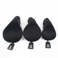 thumbnail image 1 of Soidarity 3 unids/set Golf fundas para cabezas de Golf suaves cubiertas para cabeza de palos de madera juego de protección para conductores Golf Negro, 1 of 1