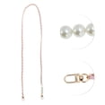 thumbnail image 3 of Unique Bargains 1 Pc Leather and Faux Pearl Handbag Strap for Travelling Light Glod Tone Pink PU Alloy, 3 of 5