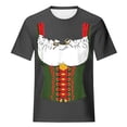 thumbnail image 4 of Pompotops Blouse Décontractée Mode Femme Imprimé Oktoberfest Col Rond T-Shirt Blouse Imprimée Tee Liquidation, 4 of 5