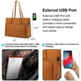 thumbnail image 6 of Lovevook Laptop Tote Bag for Women 15.6", Large Work Bag Nurse Teacher Bag with USB Charging Port, Leather Messager Bag Shoulder Bag Hand Briefcase, 6 of 8