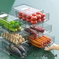 thumbnail image 4 of Pantry Organizers and Storage Bins, Refrigerator Organizer, Plastic Stackable Storage Bins with Drawers, Pull-Out Cabinet Containers for Fridge Kitchen Office (2 PACK, Extra Large & Medium), 4 of 14