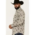 thumbnail image 2 of Moonshine Spirit Men's Tattoo Paisley Print Long Sleeve Snap Western Shirt White X-Large, 2 of 4