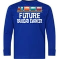thumbnail image 3 of Inktastic Future Railroad Engineer Train Long Sleeve Youth T-Shirt, 3 of 5