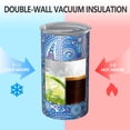 thumbnail image 2 of 20oz Coffee Tumblers Blue Paisley Pattern Stainless Steel Vacuum Insulated Travel Tumbler Coffee Cups Mug with Lid and Straw with Cleaning Brush for Cold & Hot Drinks, 2 of 5