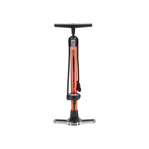 Schwinn Air Center Plus Floor Bike Pump, Fits Schader and Presta Valve