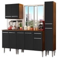 thumbnail image 1 of Cocina Integral Madesa Emilly Sing 201cm Marrón/Negro, 1 of 5