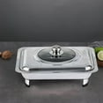 thumbnail image 3 of facefd Stainless Steel Chafing Dish with Cover Serving Tray Holder for Parties StyleA, 3 of 9