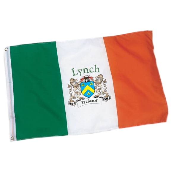 Lynch Irish Coat of Arms Heavy Duty Outdoor Ireland Flag - 2'x3'