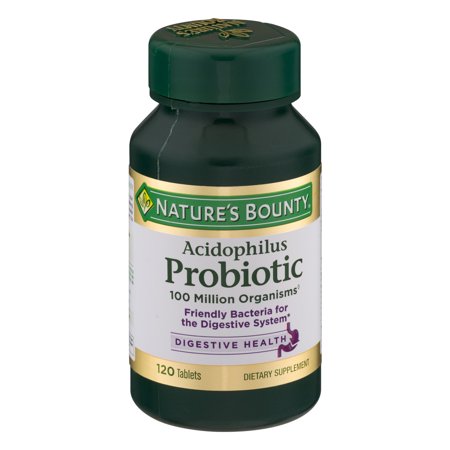 Nature's Bounty Once Daily Acidophilus Probiotic Tablets,-120 (Best Probiotic For Antibiotics)