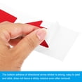 thumbnail image 4 of Uxcell 6"x3" Directional Arrow Sticker, 200 Pcs Vinyl Removable Self Adhesive Floor Decal Wall Marking Sign, Red, 4 of 6