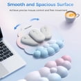 thumbnail image 6 of TECKNET BASICS Cloud Ergonomic Mouse Pad with Wrist Rest, Memory Foam Support & Non-Slip Base for Pain Relief, Office & Gaming, Rainbow, 6 of 8