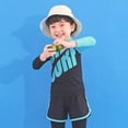 thumbnail image 2 of Fshinging Toddler Girl Swimsuit Pool And Beach Three Piece Long Sleeve Set And Durable Tummy Control Swimwear Size 2-3 Years, 2 of 9