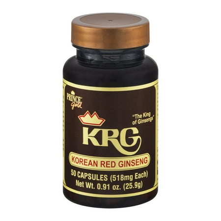 Prince Gold KRG Korean Red Ginseng Capsules - 50 CT