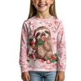 thumbnail image 2 of DISNIMO Heart Strawberry Animal Long Sleeve Shirt Girls 7-8 Long Sleeve Shirt for Kids Girls Crewneck Tshirt Kids Long Sleeve T Shirt Girls T Shirts Long Sleeve for Kids T-Shirts Tee, 2 of 7