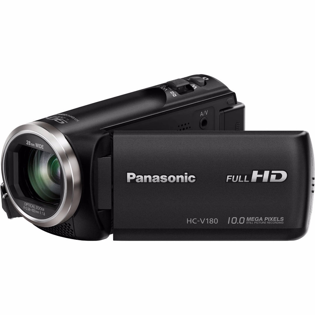 Panasonic V180 Full HD 1080p Camcorder with Battery Charger Travel