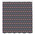 thumbnail image 2 of Ambesonne Tribal Shower Curtain, Herringbone Motifs, 69"Wx75"L, Pink Lilac Pale Green, 2 of 4