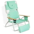 thumbnail image 3 of Ostrich Chaise Lounge Chair with Deluxe Padded 3N1 Reclining Chair, Teal, 3 of 12